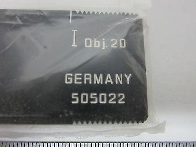 MICROSCOPE SLIDE LEITZ GERMANY 505022 AS IS OPTICS BIN#N5-51