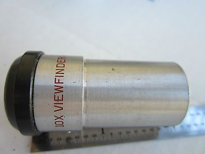 OPTICAL MICROSCOPE PART EYEPIECE BAUSCH LOMB 10X VIEWFINDER OPTICS DWR#02