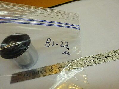 MICROSCOPE PART CARL ZEISS OCULAR EYEPIECE GERMANY 25X OPTICS AS IS #81-27