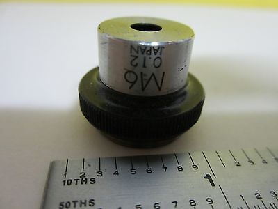 MICROSCOPE OBJECTIVE M6 OLYMPUS JAPAN OPTICS AS IS BIN#T7-28