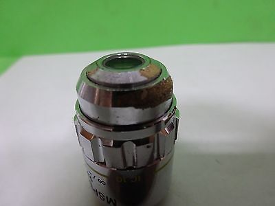 MICROSCOPE PART OBJECTIVE OLYMPUS MSPLAN 10X OPTICS AS IS BIN#72-M-19i