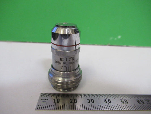 WOLFE WETZLAR GERMANY OBJECTIVE 100X OPTICS MICROSCOPE PART AS PICTURED #R1-A-97