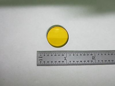 OPTICAL SCHOTT GLASS YELLOW FILTER OPTICS AS IS BIN#C3-L-11