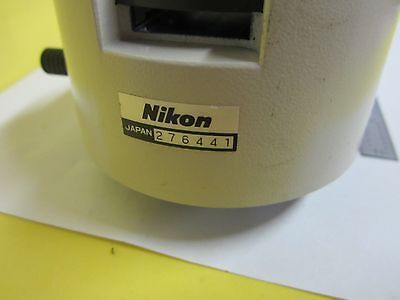 MICROSCOPE NIKON JAPAN VERTICAL ILLUMINATOR BEAM SPLITTER OPTICS AS IS BIN#66-06