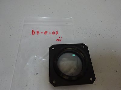 OPTICAL LARGE MOUNTED MIL SPEC CONVEX LENS LASER OPTICS AS IS BIN#D7-E-07