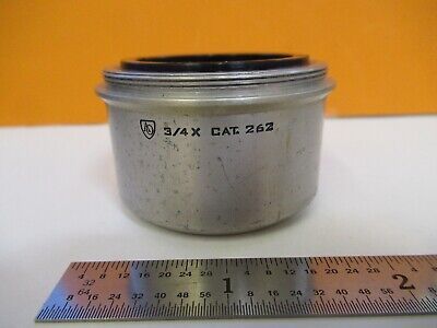 AO CAT 262 STEREO OBJECTIVE 0.75X LENS MICROSCOPE PART AS PICTURED &4T-A-43