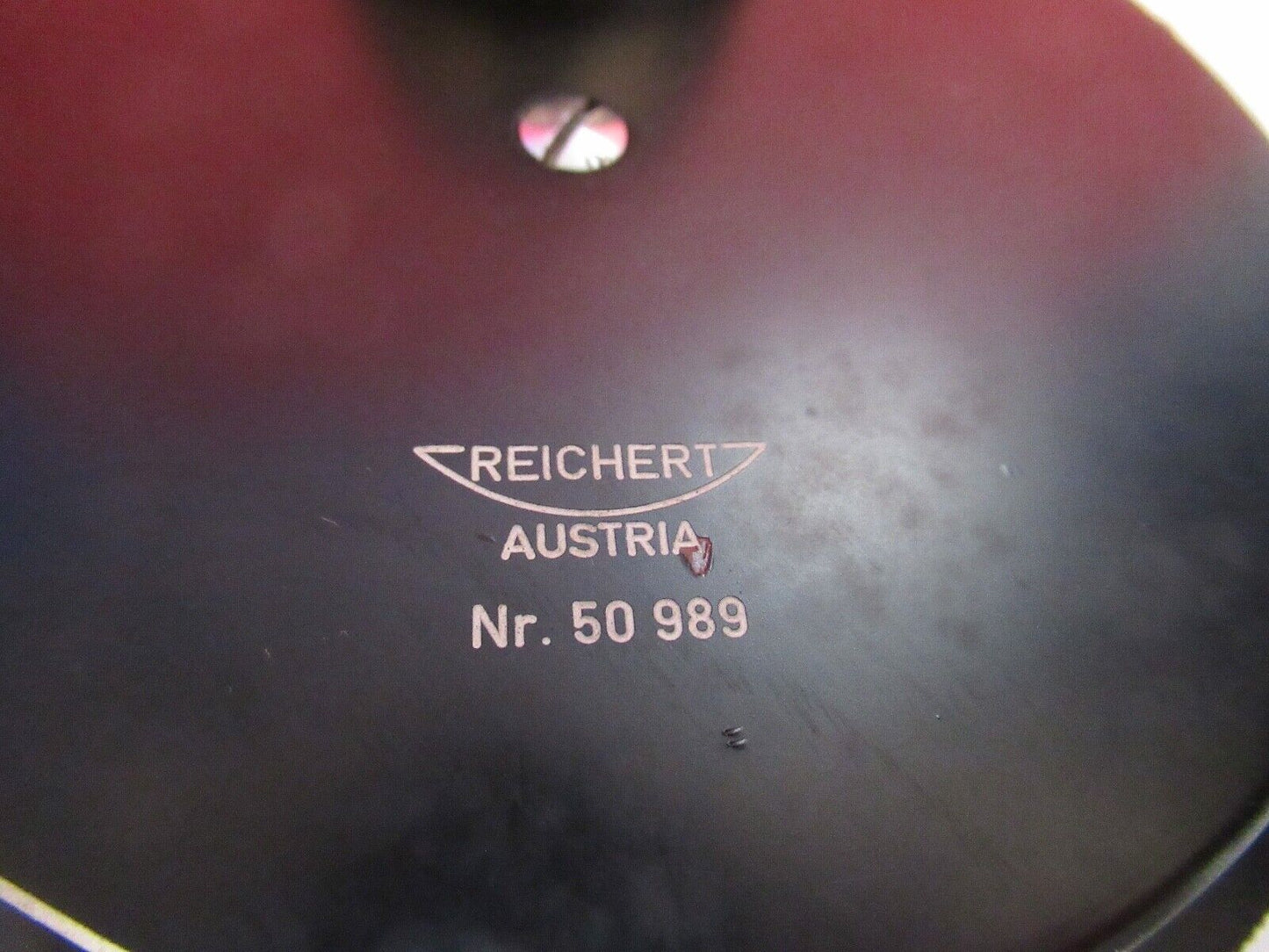 REICHERT AUSTRIA PHASE CONDENSER OPTICS MICROSCOPE PART AS PICTURED Q2-20