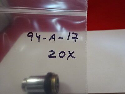 WILD HEERBRUGG SWISS 20X PH DARK PHASE OBJECTIVE MICROSCOPE PART OPTICS &94-A-17