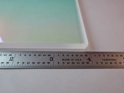 OPTICAL COATED PROFESSIONAL OPTICS GLASS BK7 FLAT PLATE AS IS  #83-A-29