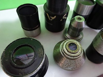 FOR PARTS MICROSCOPE OPTICS PIECES ASSORTED AS IS BIN#11-A-16