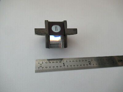 LEITZ WETZLAR GERMANY PRISM SLIT ASSEMBLY  MICROSCOPE PART AS PICTURED #F2-A-21