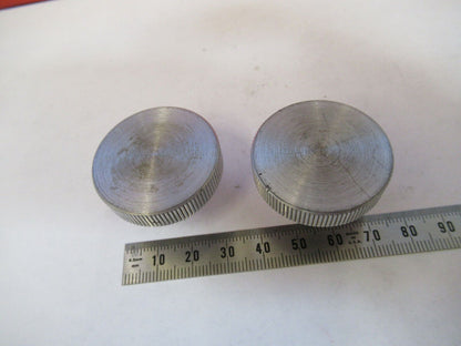 BAUSCH LOMB PAIR KNOBS ANTIQUE MICROSCOPE PART AS PICTURED #P8-A-60