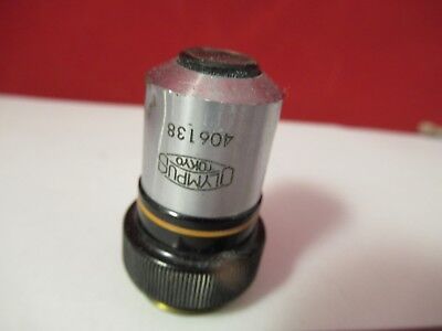 FOR PARTS OLYMPUS MPLAN 10 OBJECTIVE MICROSCOPE OPTICS AS PICTURED &FT-2-86