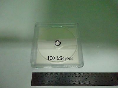 OPTICAL 100 MICRONS OPENING OPTICS STANDARD AS IS BIN#Y2-46