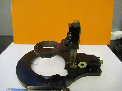 ANTIQUE CARL ZEISS BRASS STAGE HOLDER RARE MICROSCOPE PART AS PICTURED P9-A-84