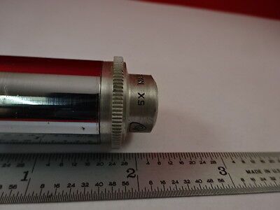 AO SPENCER AMERICAN OBJECTIVE 5X OPTICS MICROSCOPE PART AS PICTURED &H1-C-12