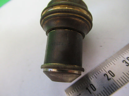 ANTIQUE BAUSCH LOMB BRASS OBJECTIVE 16mm MICROSCOPE PART AS PICTURED #R9-B-18