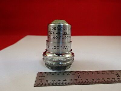 VINTAGE BAUSCH LOMB DIVISIBLE 10X OBJECTIVE MICROSCOPE OPTICS AS IS &33-A-05