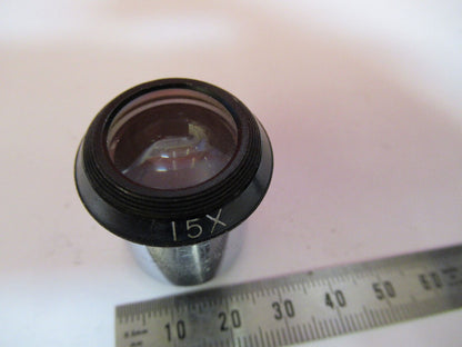 VINTAGE BAUSCH LOMB 15X WIDE FIELD EYEPIECE MICROSCOPE PART AS PICTURED Q2-84