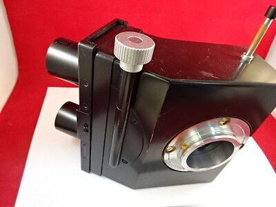 LEITZ WETZLAR GERMANY TRINOCULAR HEAD OPTICS AS PICTURED &Z7-04