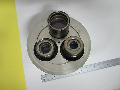 MICROSCOPE PART WYKO OBJECTIVE TURRET INTERFEROMETER OPTICS AS IS BIN#H6-22