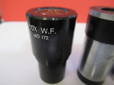 FOR PARTS LOT EYEPIECES AO ZEISS LEITZ OPTI MICROSCOPE PART AS PICTURED &Q1-A-78