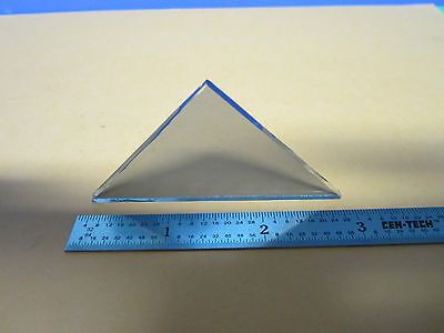 OPTICAL GLASS TRIANGLE CROSS PATTERNED  LASER OPTICS #D7-85