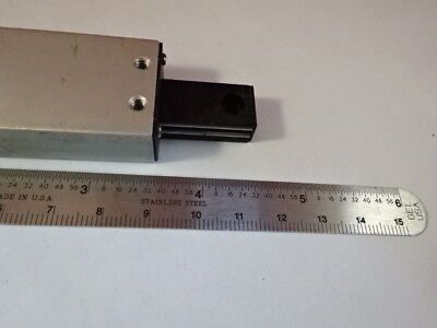 DELTRON SLIDE POSITIONING STAGE GEAR ALUMINUM for optics AS PICTURED &R7-A-23