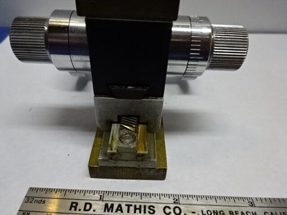 VINTAGE BÜHNENMIKROMETER AUS MESSING DEUTSCHLAND UNBEKANNT HERGESTELLTES MIKROSKOPTEIL WIE BESEHEN &amp;83-62