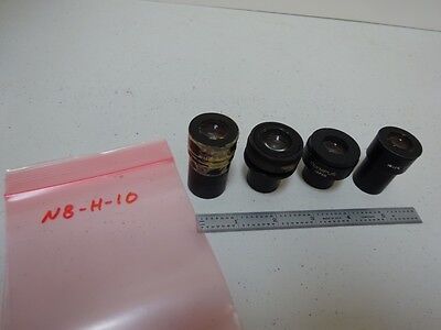 MICROSCOPE PART LOT EYEPIECES OLYMPUS NIKON OPTICS AS IS BIN#N8-H-10