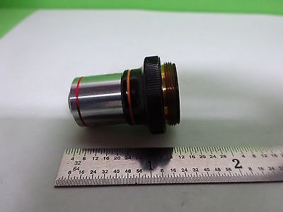 MICROSCOPE PART OBJECTIVE OLYMPUS JAPAN PL10 PLAN 10X OPTICS AS IS BIN#Y5-K-01