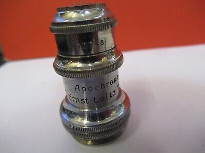 ANTIQUE ERNST LEITZ GERMANY APO 2mm OBJECTIVE MICROSCOPE PART AS PIC Q1-A-64