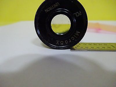 MICROSCOPE PART EYEPIECE OCULAR UNITRON POL MICRO 5X OPTICS AS IS BIN#W6-27