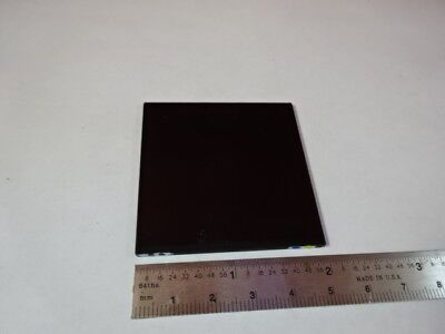 OPTICAL GLASS SQUARE DARK FILTER OPTICS AS IS #91-23