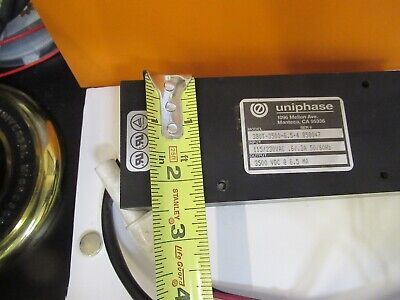 UNIPHASE LASER HV POWER SUPPLY HELIUM NEON 3500V 6.5mA AS PICTURED &H8-FT-01