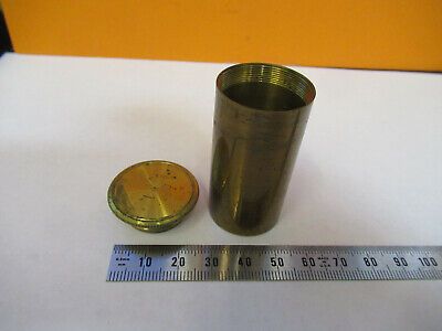 EMPTY BRASS CANISTER OBJECTIVE UK WATSON MICROSCOPE PART AS PICTURED #P4-B-65