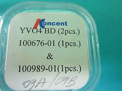 OPTICAL YVO4 VANADATE CRYSTAL DOUBLING FREQUENCY LASER OPTICS BIN#B2-20