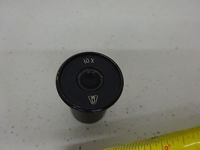 MICROSCOPE PART VICKERS ENGLAND UK EYEPIECE OCULAR 10X OPTICS AS IS BIN#C4-E-05