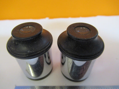 ANTIQUE PAIR SPENCER EYEPIECE 10X OPTICS MICROSCOPE PART AS PICTURED &A4-A-24