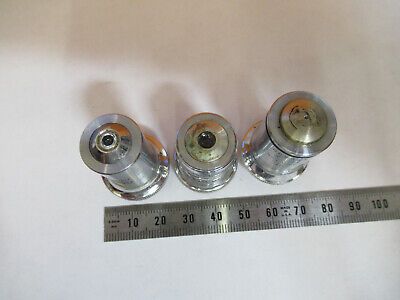 ASSORTED OBJECTIVES LOT MICROSCOPE PART AS PICTURED P5-B-36A