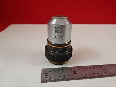 FOR PARTS MICROSCOPE PART OLYMPUS OBJECTIVE M10 scratch OPTICS AS IS BIN#S4-A-05