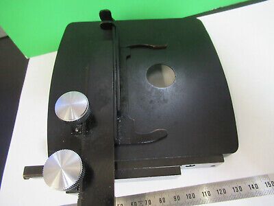 BAUSCH LOMB XY STAGE TABLE VINTAGE MICROSCOPE PART AS PICTURED &3-C-01