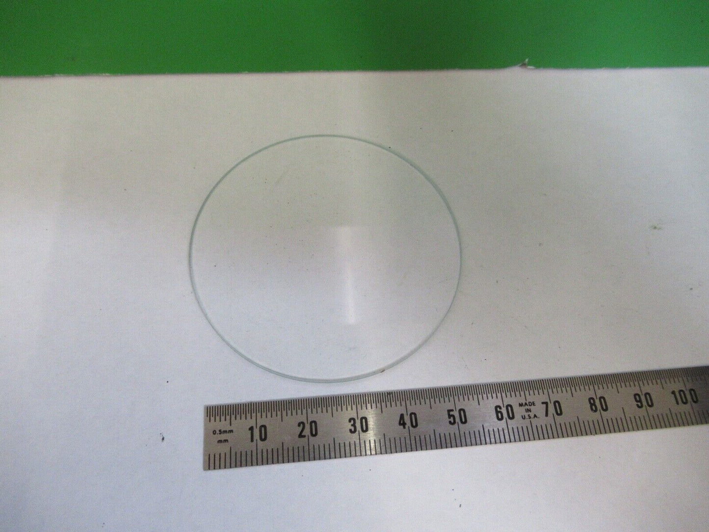 GLASS CIRCULAR PLATE STAGE FLAT OPTICS AS PICTURED 18-FT-27