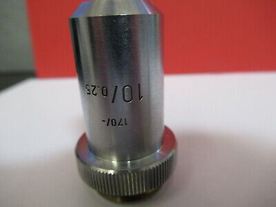 LEITZ GERMANY 10X /170mm OBJECTIVE OPTICS MICROSCOPE PART AS PICTURED &B6-A-09