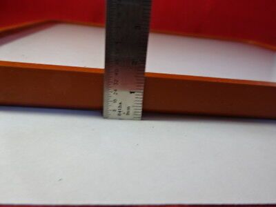 LARGE BEAMSPLITTER SILICONE GASKET OPTICAL FLAT GLASS PLATE OPTICS AS IS  #94-25