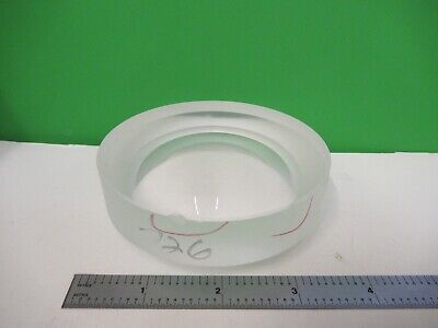 OPTICAL LARGE HEAVY THICK PL CC LENS BK7 GLASS LASER OPTICS AS PICTURED &T2-B-11