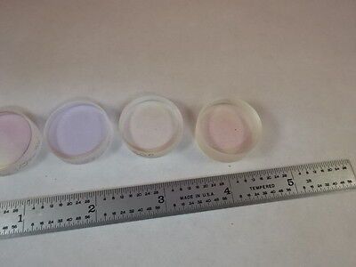 OPTICAL LOT MIL SPEC COATED FLAT FUSED SILICA LASER OPTICS AS IS BIN#N6-B-18