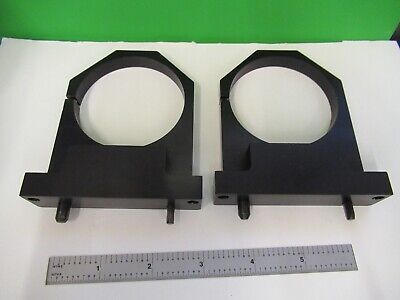 PAIR ALUMINUM MOUNTS LENS LASER OPTICS AS PICTURED &15-A-70