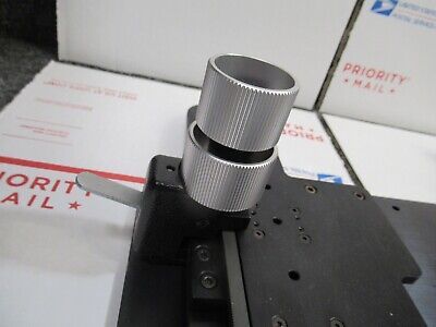 LEICA DMRB GERMANY LARGE STAGE SPECIMEN TABLE MICROSCOPE PART as pictured &61