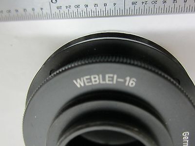 MICROSCOPE PART CAMERA ADAPTER WEBLEI-16 NOVOFLEX GERMANY OPTICS BIN#Q8-10